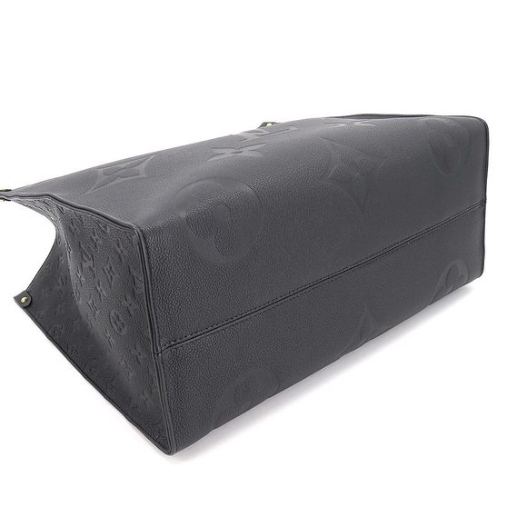 Louis Vuitton Monogram Implant Onthego GM 2 Way Tote Shoulder Bag Noir - Picture 4 of 9